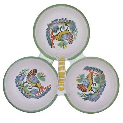 Gorky Gonzalez Majolica Collection Triple Dip Bowl Ggm04x