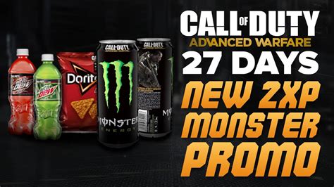 Call Of Duty Advanced Warfare New Monster Energy 2xp Promo