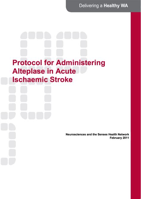 Protocol for Administering Alteplase in Acute Ischaemic Stroke_1 ...