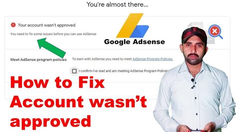 Your Account Wasn T Approved How To Fix Adsene Approval Issue Youtube