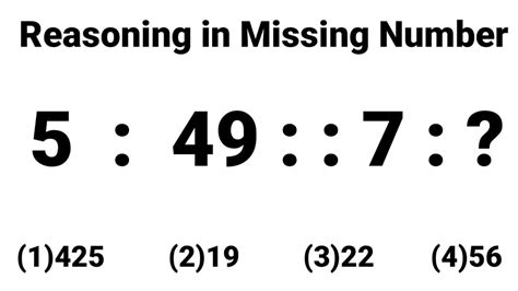 Missing Numbers Reasoning Tricks Number Analogy In Reasoning Missing