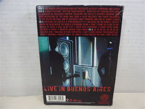 The Police Certifiable Live In Buenos Aires Video Dvd Box Set