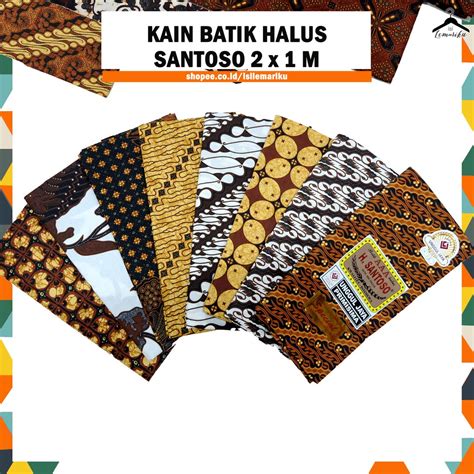 Jual Kain Panjang Batik Halus H Santoso Spesial X Meter Shopee