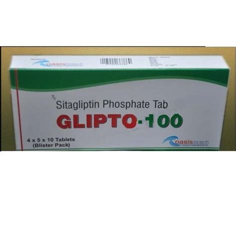 glipto  sitagliptin phosphate  mg anti diabetic tablets xx