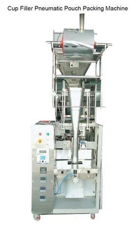 Powder Grains Frymes Fully Pneumatic Pouch Packing Cup Filler Machine