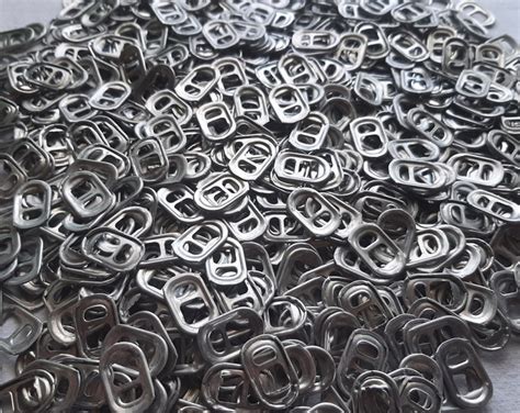 500 Silver Aluminum Pop Soda Beer Ring Pull Tabs For Crafts 2 Hole Etsy