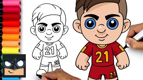 How To Draw Paulo Dybala - YouTube