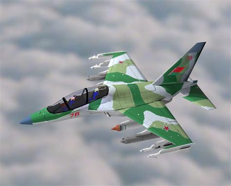 Yak-130 jet aircraft fighter 3D model - TurboSquid 1483187