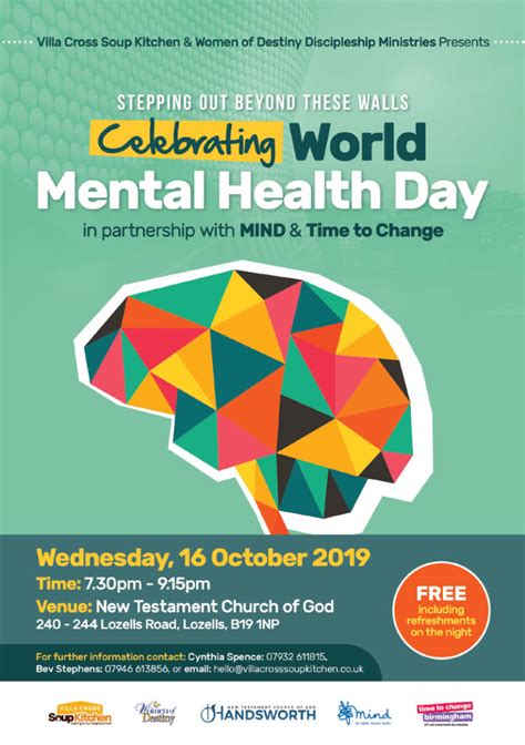 Event Celebrating World Mental Health Day 2019 Villa Cross Soup Kitchen