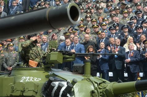 Demonstration of strength, training of Serbian army, police