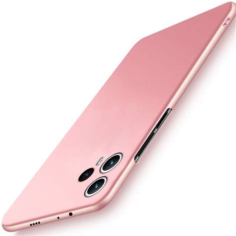 Capa De Proteção Fina E Rígida Para Xiaomi Poco F5 Rosa con Ofertas