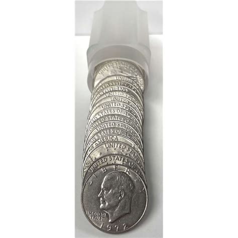 Roll 20 Coins 1972 Eisenhower Dollar