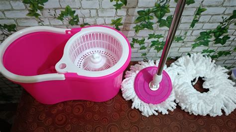 Surabhi Mop Bucket Magic Spin Mop Bucket Double Drive Hand Pressure