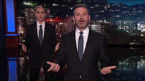 Brie Larson interrupts Jimmy Kimmel's monologue in the best way | Mashable