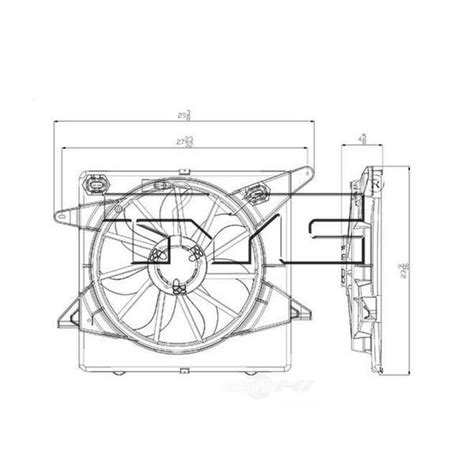 Tyc Dual Radiator And Condenser Fan Assembly Cadillac Srx