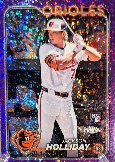 Jackson Holliday Topps Chrome Purple Speckle Refractor