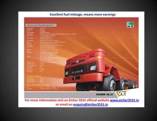 Fuel Efficient heavy duty Truck | PPT