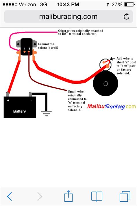 Wiring A Ford Solenoid To Chevy Starter