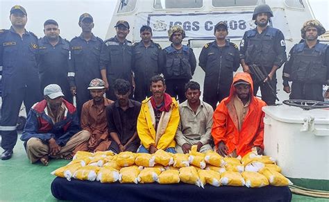 6 Pakistanis Arrested Off Gujarat Coast With Drugs Worth Over Rs 200 Crore