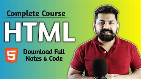 Html Tutorial For Beginners In Hindi With Notes And Code Html Full