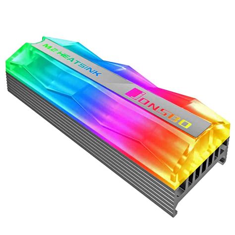 SSD hűtő Jonsbo M 2 2 Mirage Edition A RGB NVMe hűtőborda Szürke