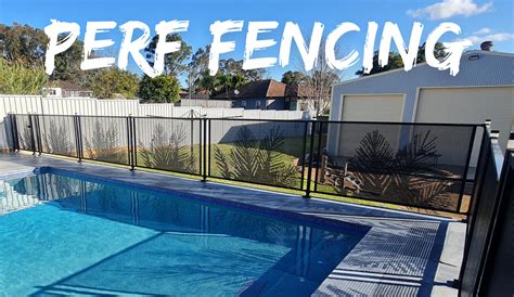 Perforated Pool Fencing Mesh Outback Fencing