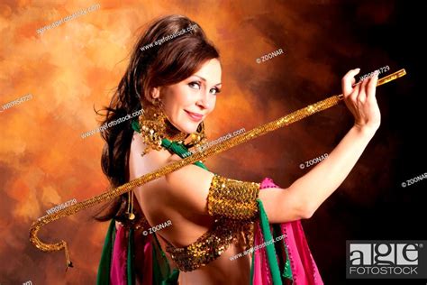 Beautiful Exotic Belly Dancer Woman Stock Photo Picture And Royalty