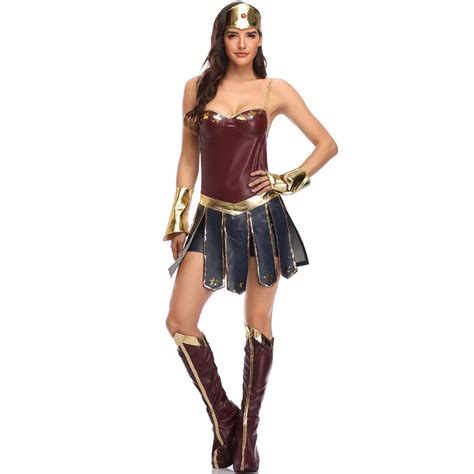 Disfraz De Wonder Woman Para Fiesta De Halloween Traje Sexy De