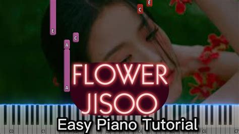 Flower Jisoo Piano Tutorial Easy Slow Youtube