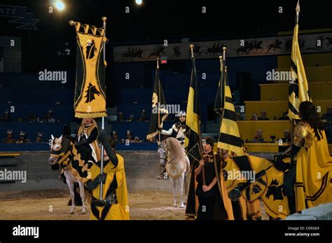 Medieval Times Dinner And Tournament Show Stock Photo Alamy