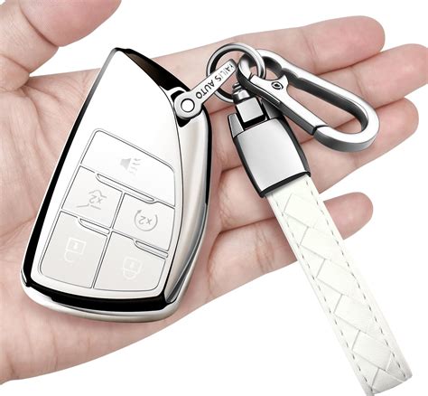 Sindeda For Chevrolet Key Fob Cover With Keychain Soft Full Protection Key Shell Key