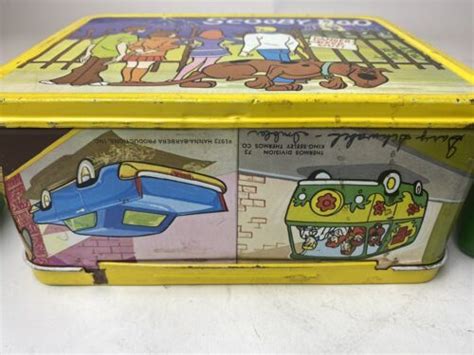 Vintage 1973 Scooby-Doo Lunch Box w/thermos Comes W/ 2 Thermos Hard To Find Nice | #4641398419