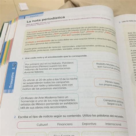 Alguien Tiene Las Respuestas De La P Gina De Espa Ol De La Gu A