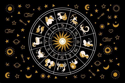 Horoscope And Astrology Horoscope Wheel With The Twelve Signs Of The