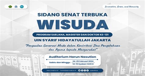 Tata Tertib Wisuda Sarjana Magister Dan Doktor Ke 131 Universitas