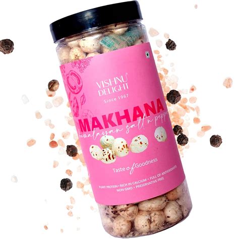 Vishnu Delight Roasted Makhana Snack Indian Fox Nuts