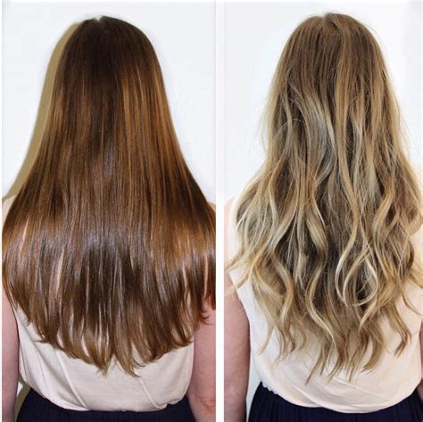 15 Chicas antes y después de teñirse estilo balayage