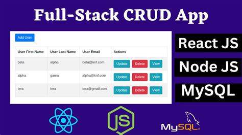 How To Create Amazing Full Stack Crud Apps With React Node And Mysql