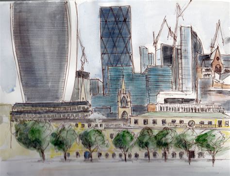 New City skyline | Drawing London