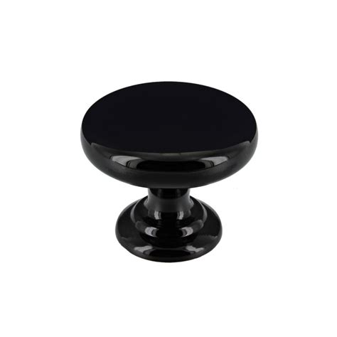 Monmouth Polished Black Nickel Cupboard Knobs | 38mm