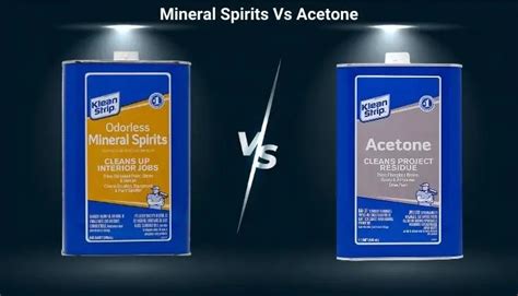 Mineral Spirits Vs Acetone Differences Uses