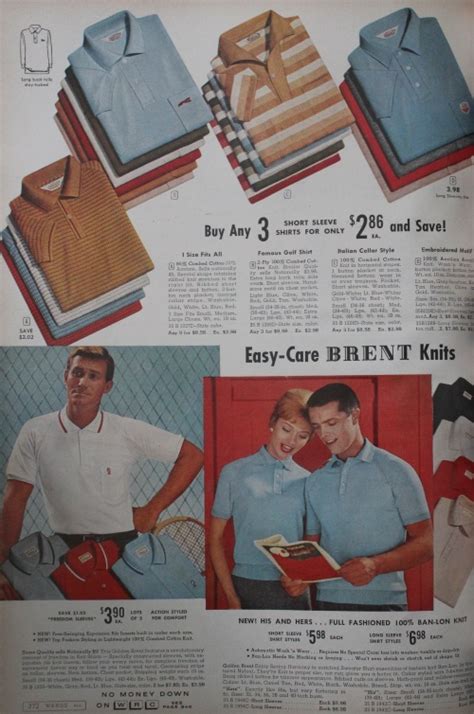 1960 Fashion By Year Mens And Womens Clothing