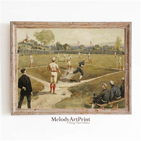 Baseball Print, Vintage Prints, Sports Poster, Baseball Fan Gift ...