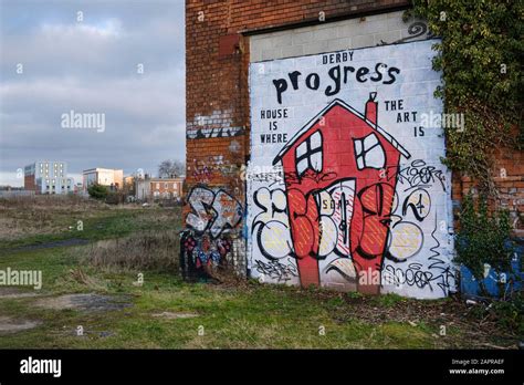 Graffiti On The Derelict Great Northern Railway Warehouse Uttoxeter