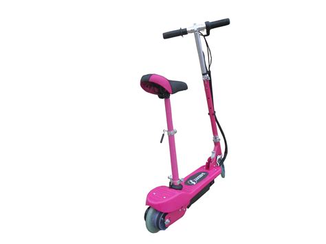 Pink Kids Electric Scooter with seat - eSkooter - Free UK Delivery