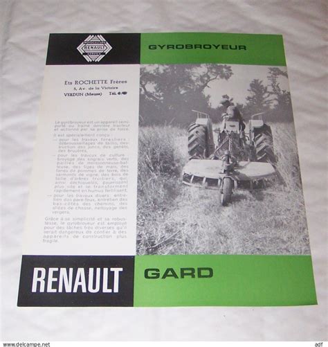 Tracteurs Feuillet Pub Publicitaire Materiel Agricole Renault