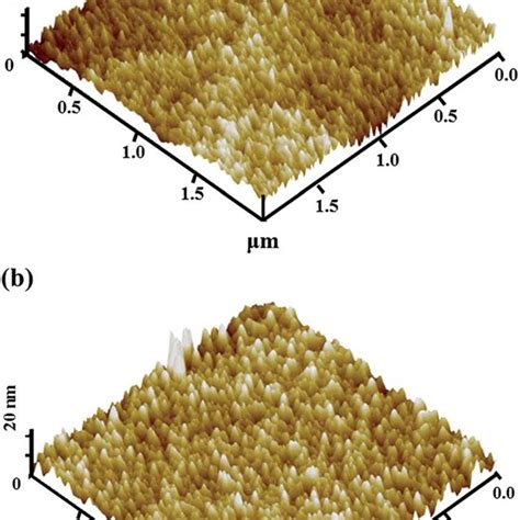 Afm Surface Morphology Of The Mos Thin Film Deposited On Si At A Rt