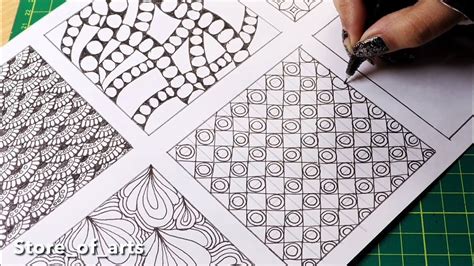 Some Easy Zentangle Art Patterns Designs Drawings Zendoodle Art For