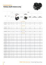 Hollow Shaft Double Flange Solid Shaft Motors Orange Electric