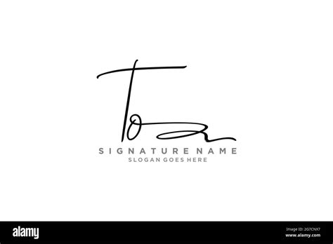 TO Letter Signature Logo Template Elegant Design Logo Sign Symbol